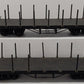 Bachmann G Scale Flatcars w/Stakes (2) VG