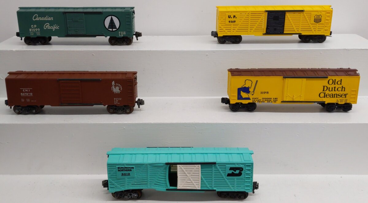 KMT O Gauge Assorted Freight Cars; 1175, 81099, 567890, 9369, 3012, [5]