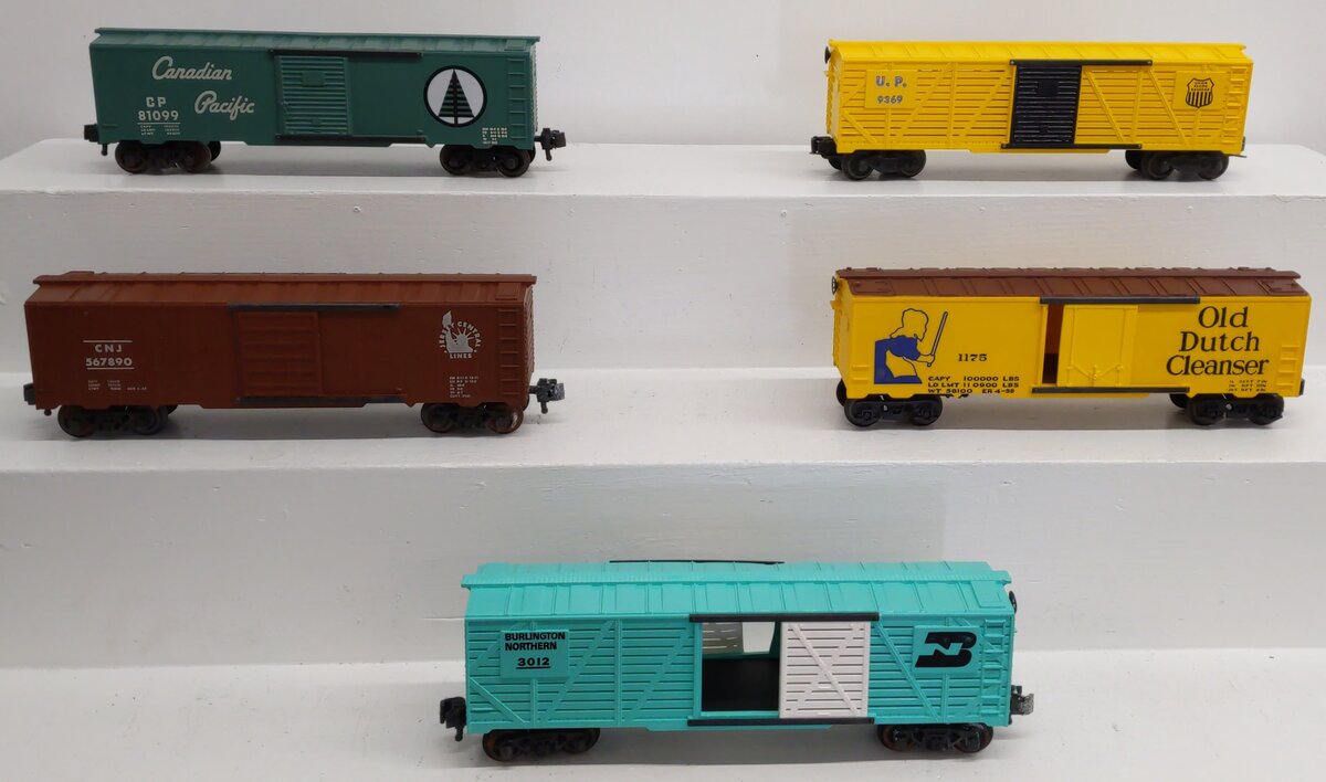 KMT O Gauge Assorted Freight Cars; 1175, 81099, 567890, 9369, 3012, [5]