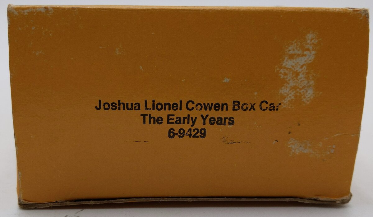 Lionel 6-9429 O Gauge Joshua Lionel Cowen Early Years Boxcar EX/Box