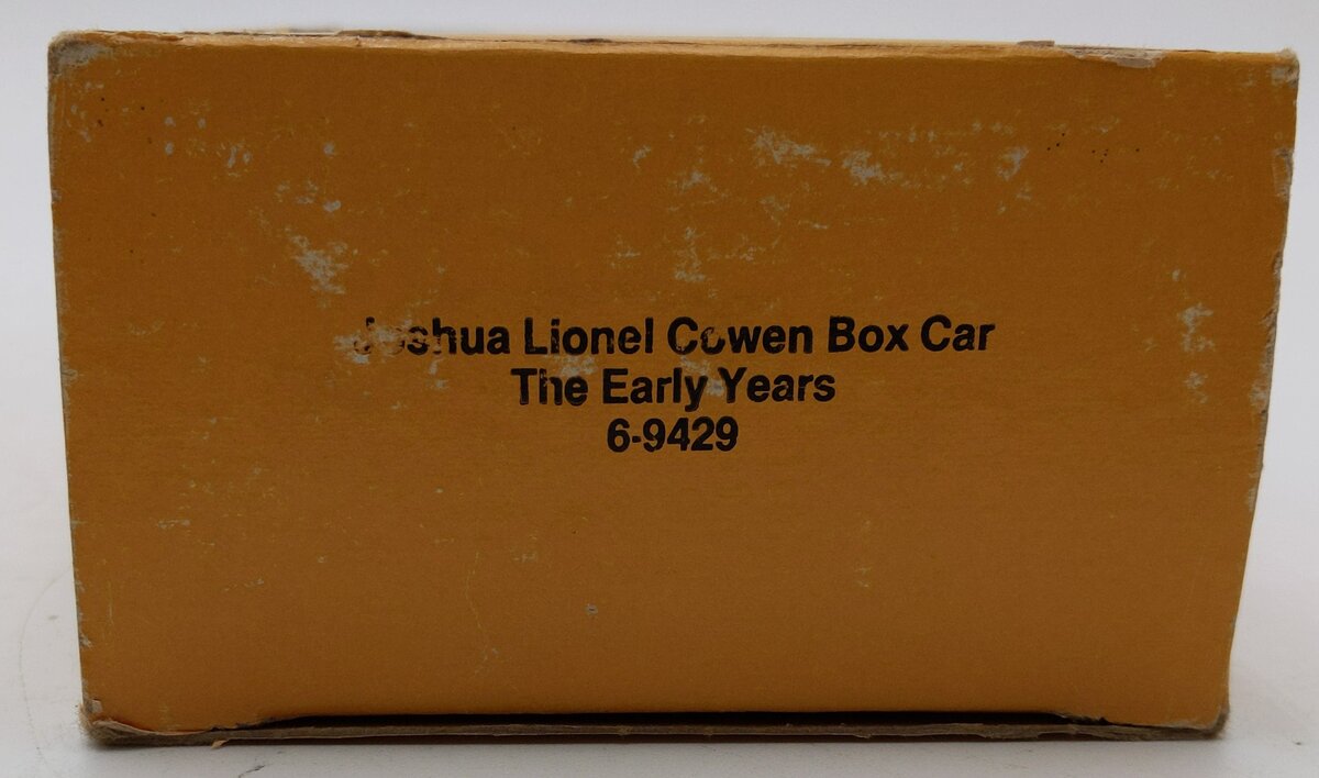 Lionel 6-9429 O Gauge Joshua Lionel Cowen Early Years Boxcar EX/Box