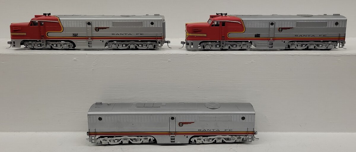 Athearn HO Scale Santa Fe ABA Assorted Diesel Locomotives [3] VG