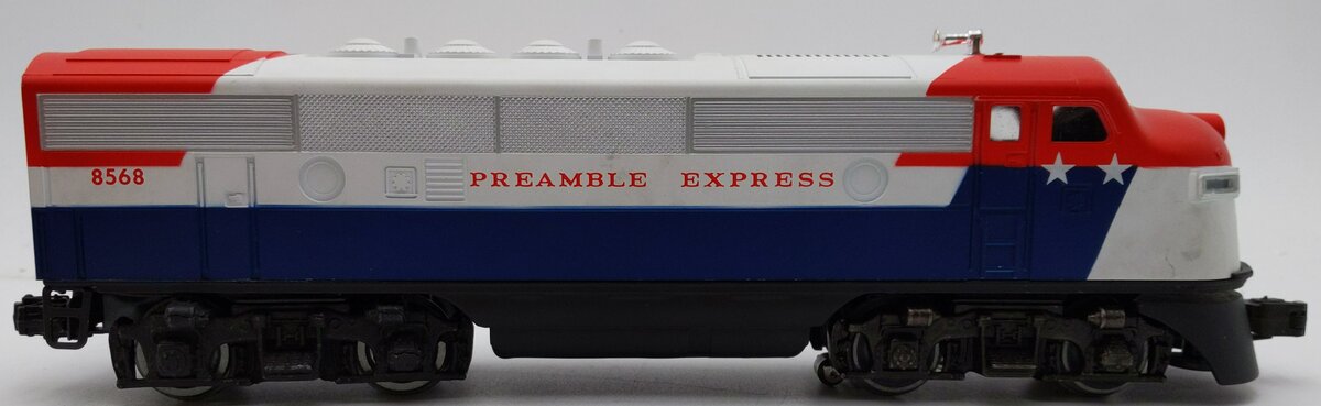 Lionel 6-8568 O Gauge Preamble Express F3 A Diesel Locomotive #8568 EX/Box