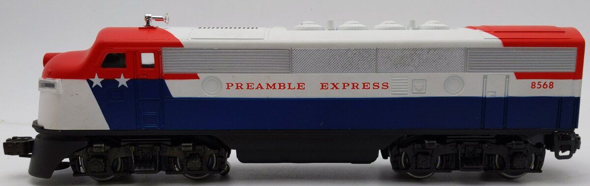 Lionel 6-8568 O Gauge Preamble Express F3 A Diesel Locomotive #8568 EX/Box