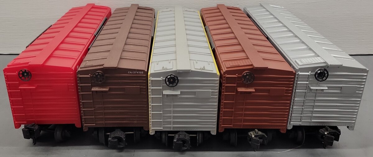 KMT O Gauge Assorted Freight Cars; 574105, 205300, 112237, 392885, [5] VG/Box