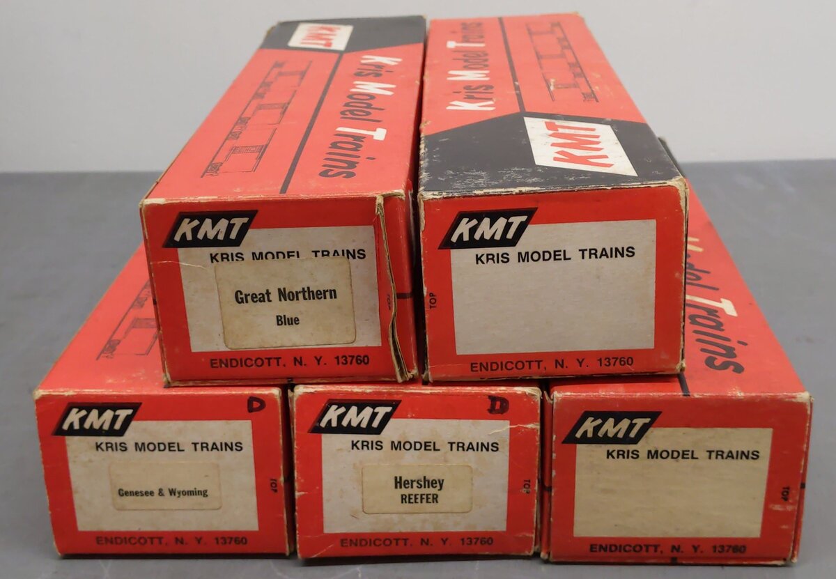 KMT O Gauge Assorted Freight Cars; 71470, 1000, 3049, 12935, 10011, [5]/Box