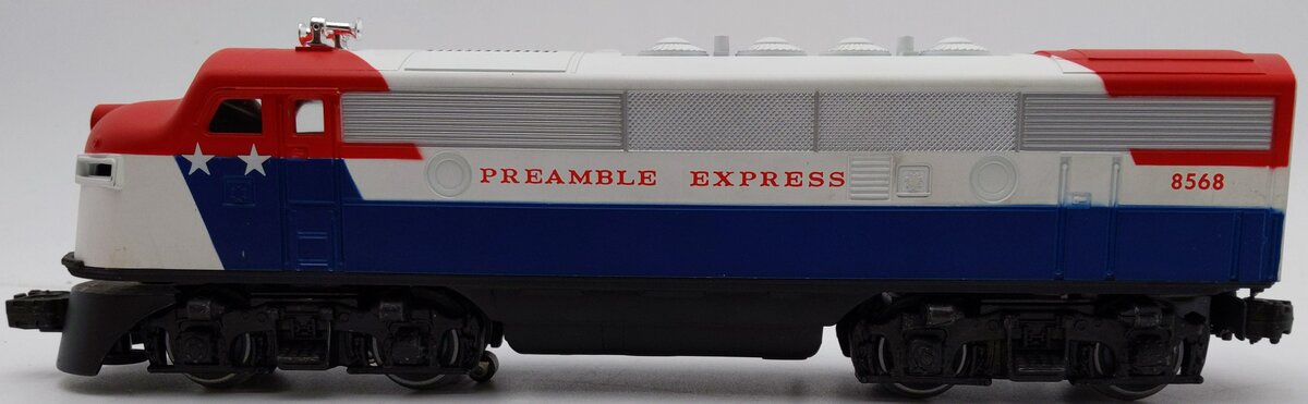 Lionel 6-8568 O Gauge Preamble Express F3 A Diesel Locomotive #8568 EX/Box