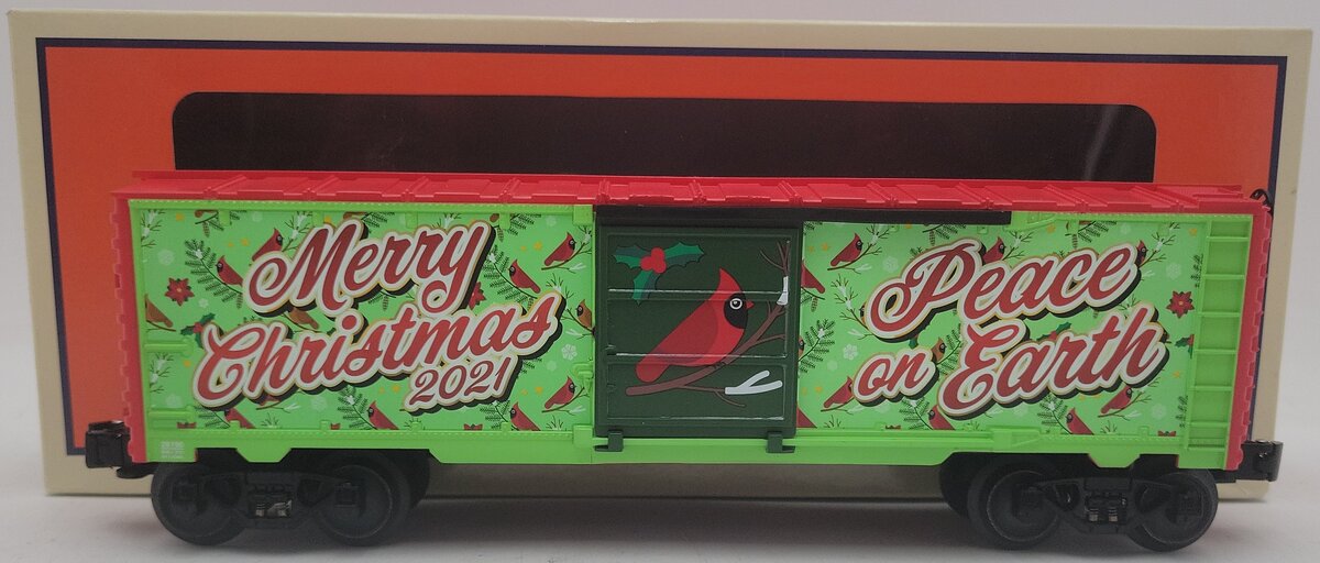 Lionel 2128190 O Scale 2021 Cardinal Bird Christmas Boxcar EX/Box