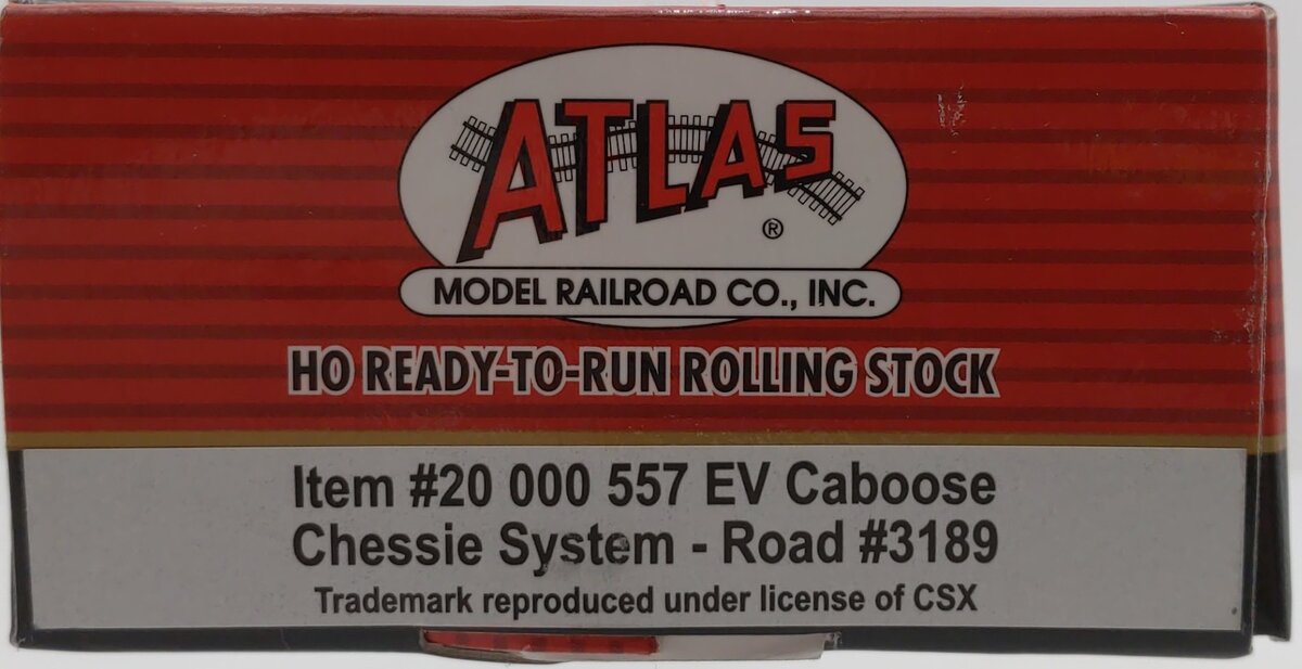 Atlas 20000557 Chessie Extended Vision Caboose #3189 LN/Box