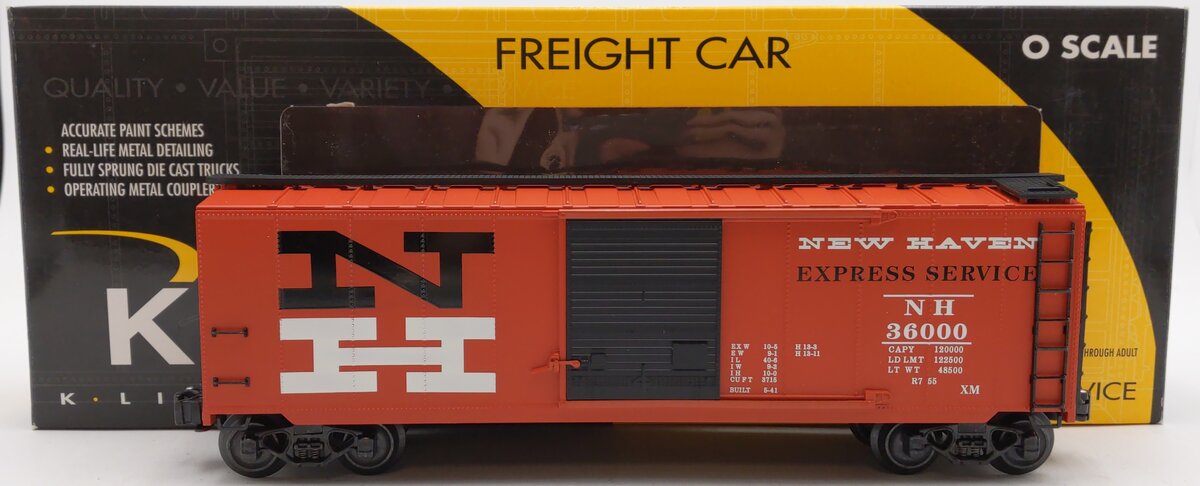 K-Line K761-1791 O Gauge New Haven Express Service Boxcar #36000 EX/Box