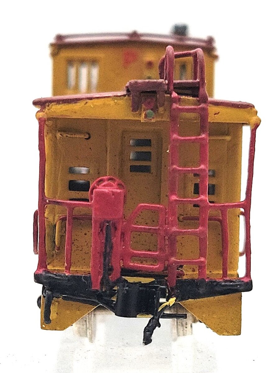 Hallmark Models N Scale BRASS Custom Painted Union Pacific Riveted Steel Caboose/Box