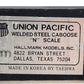 Hallmark Models N Scale BRASS Custom Painted Union Pacific Riveted Steel Caboose/Box