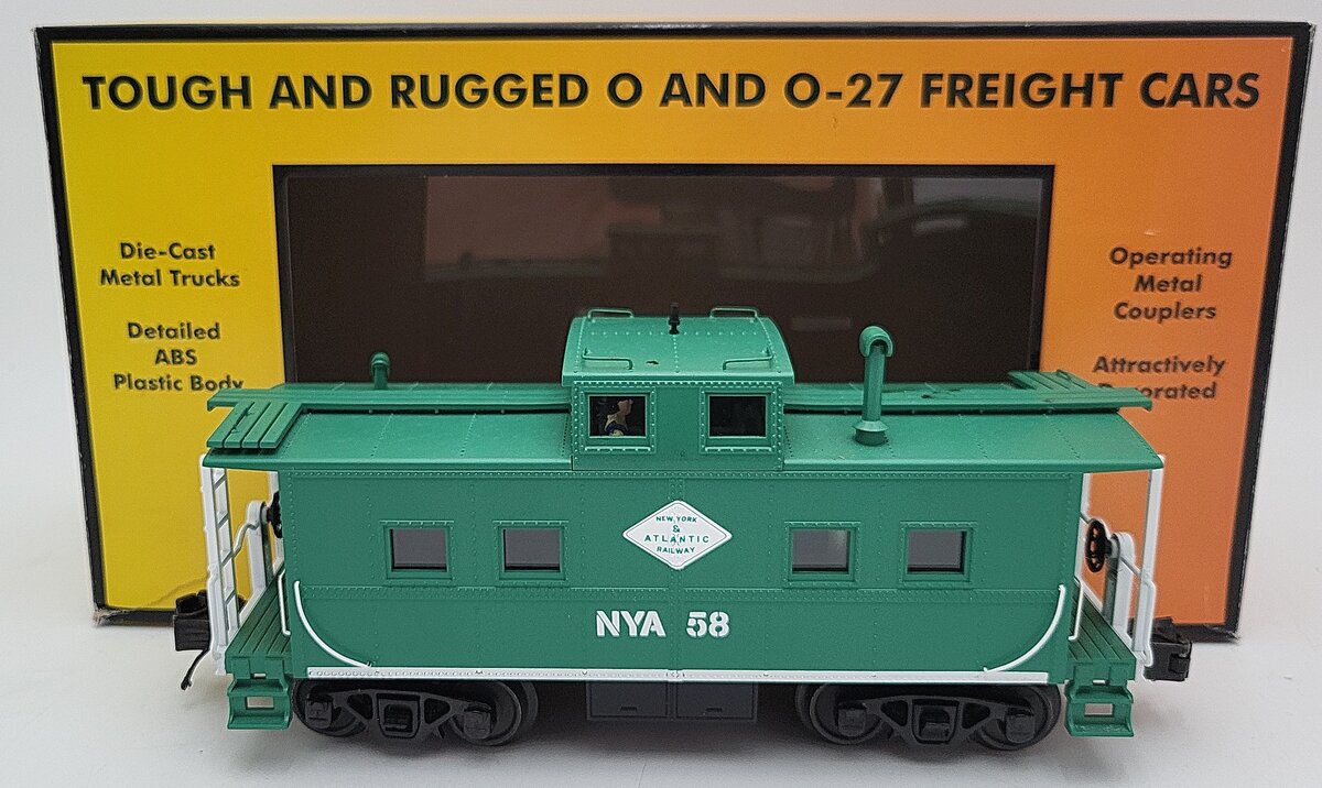 MTH 30-77352 New York & Atlantic Railway Steel Caboose #58 EX/Box