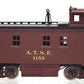 Pecos River Brass N Scale BRASS Santa Fe Wood Caboose #1152 EX/Box