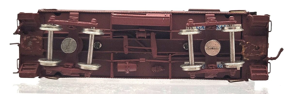 Pecos River Brass N Scale BRASS Santa Fe Wood Caboose #1152 EX/Box