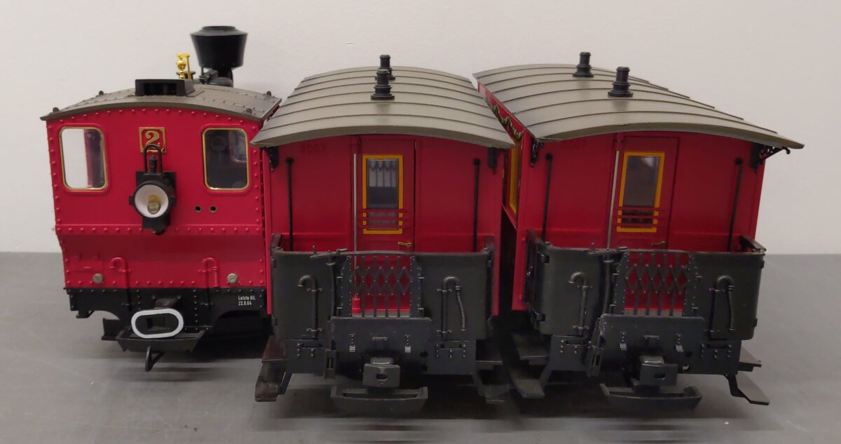 LGB 150 1835-1985 Jahre Deutsche Eisenbahn G Gauge Steam Passenger Train Set EX/Box