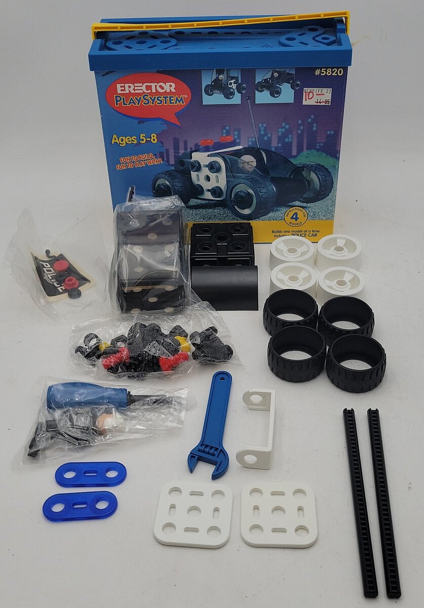 Erector 5820 Police Car Play System Set LN/Box