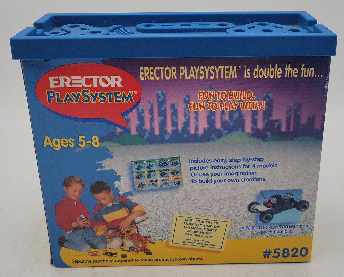 Erector 5820 Police Car Play System Set LN/Box