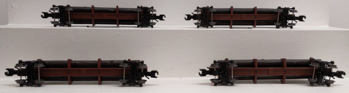 K-Line K663-8024A O Gauge Pacific Lumber Company Log Cars (Set of 4) EX/Box