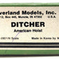 Overland 2801 BRASS N Scale Ditcher Crane Car/Box