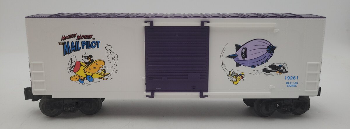 Lionel 6-19261 O Gauge Disney Perils of Mickey Hi-Cube Boxcar LN/Box