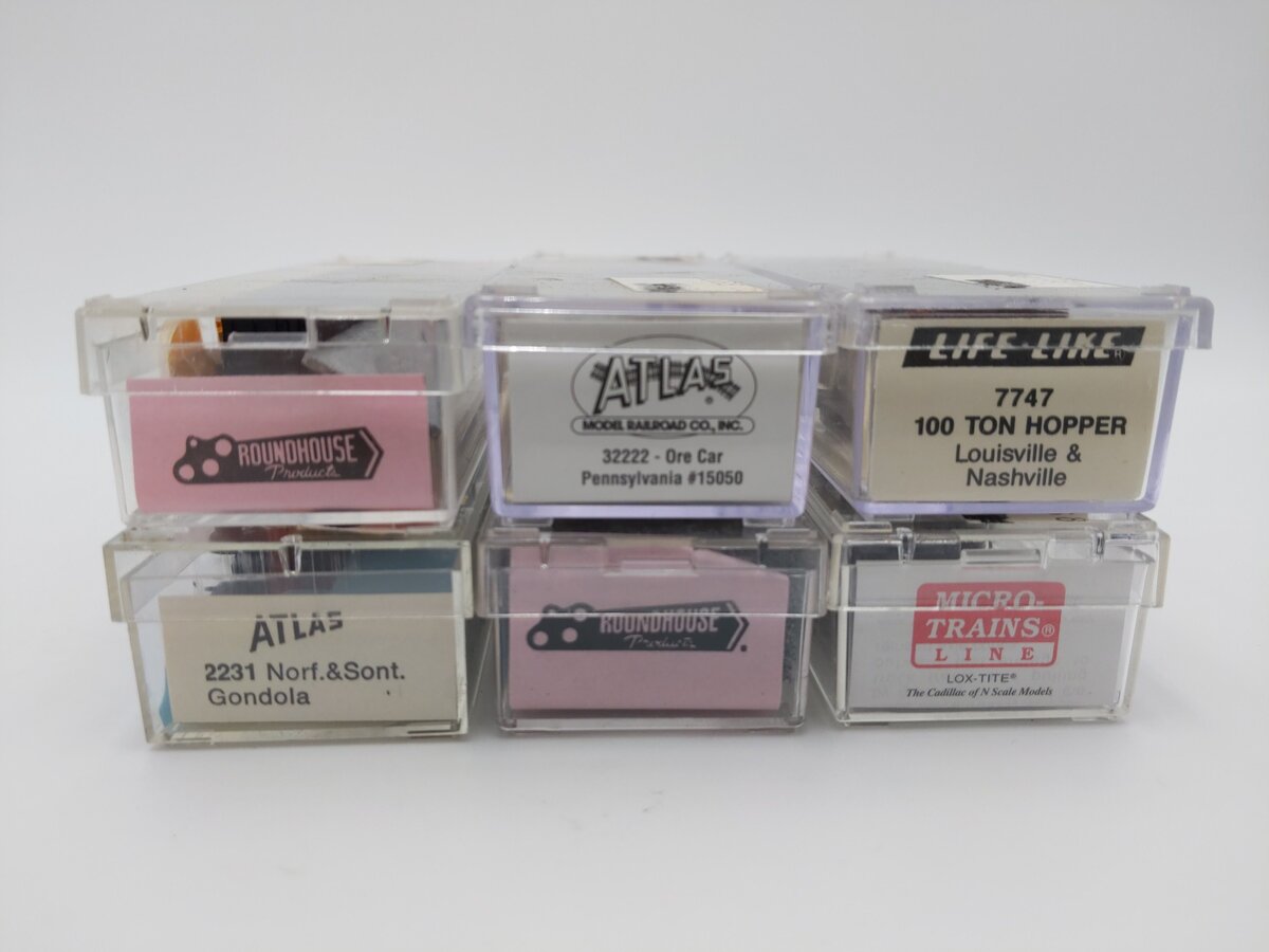Atlas and Others N Scale Assorted Freight Cars #7700, #15050, #904855 [6] EX/Box