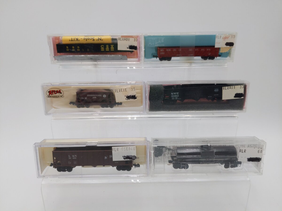 Atlas and Others N Scale Assorted Freight Cars #7700, #15050, #904855 [6] EX/Box