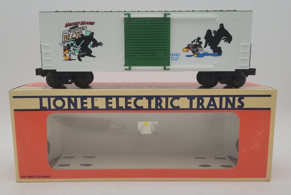 Lionel 6-19262 O Gauge Perils of Mickey High-Cube Boxcar II LN/Box