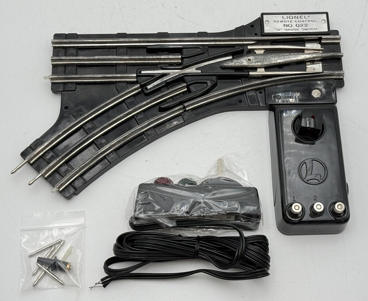 Lionel 6-14062 O Gauge Remote-Control 022 Left Hand Switch Turnout EX