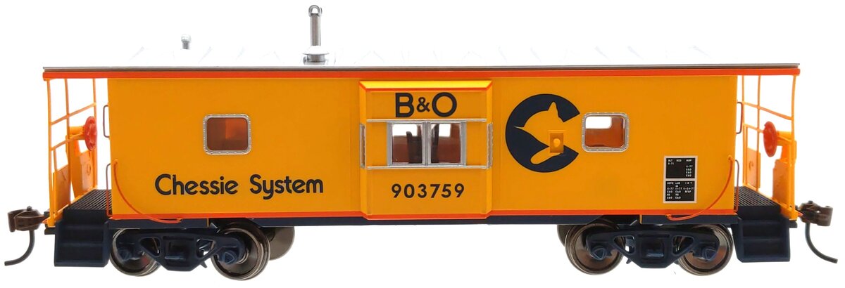 Walthers 932-7628 HO Scale Chessie/B&O Bay Window Caboose #903759 LN/Box