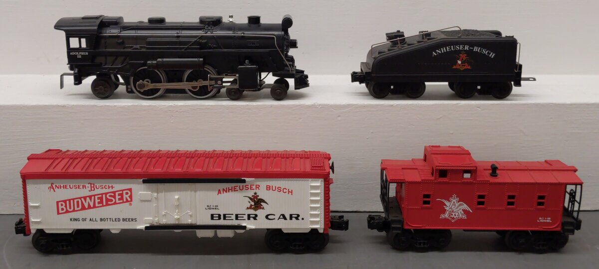 Lionel 6-11775 Anheuser Busch O Gauge Steam Train Set EX/Box