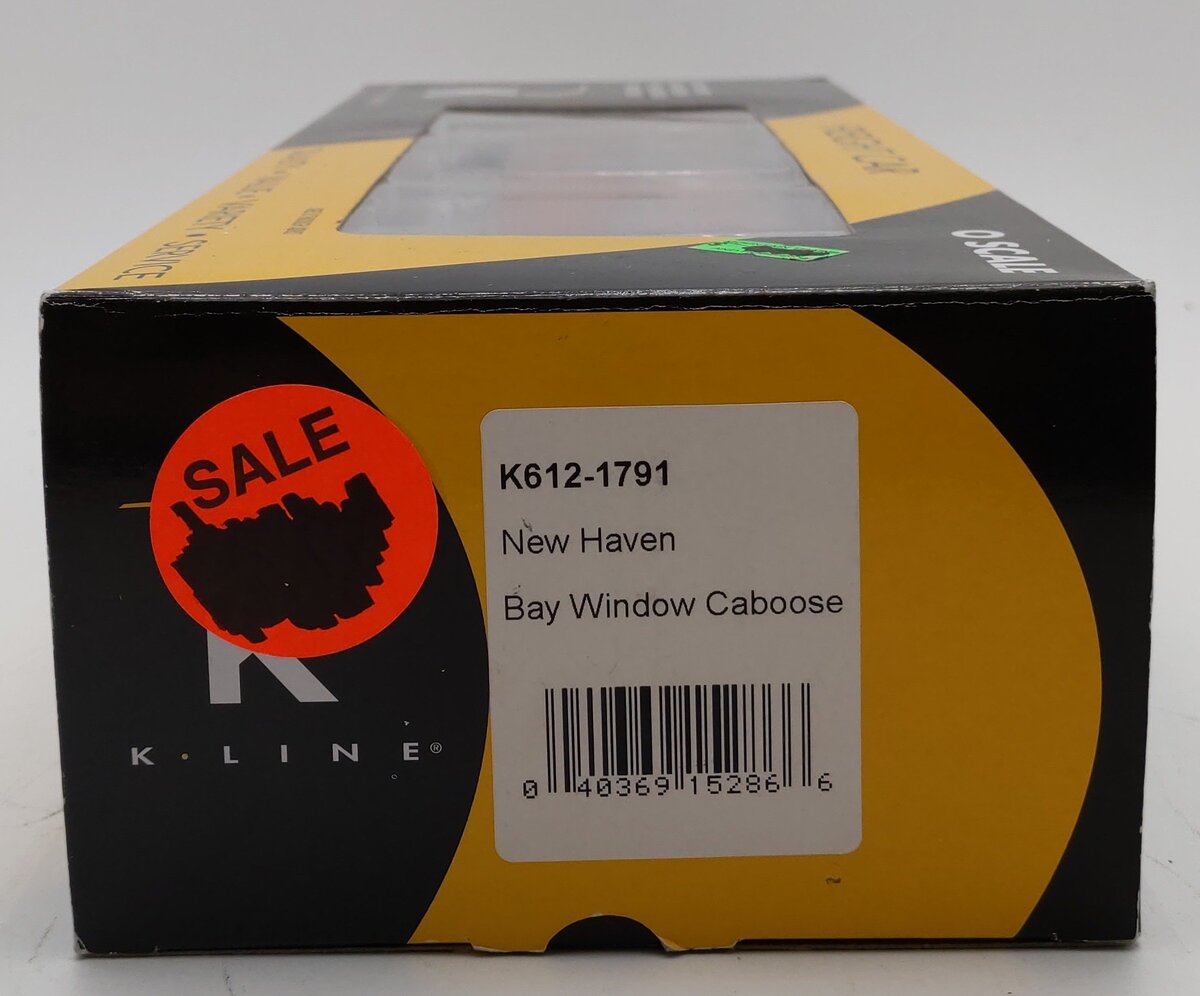 K-Line K612-1791 New Haven Bay Window Caboose EX/Box