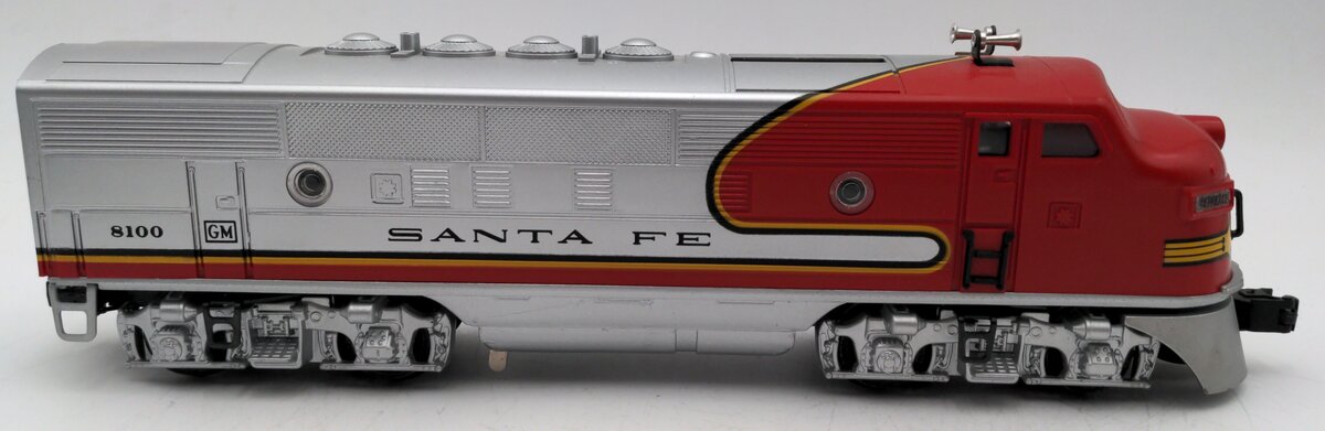 Lionel 6-11711 O Gauge Santa Fe F-3 A Powered Diesel Locomotive #8100 EX