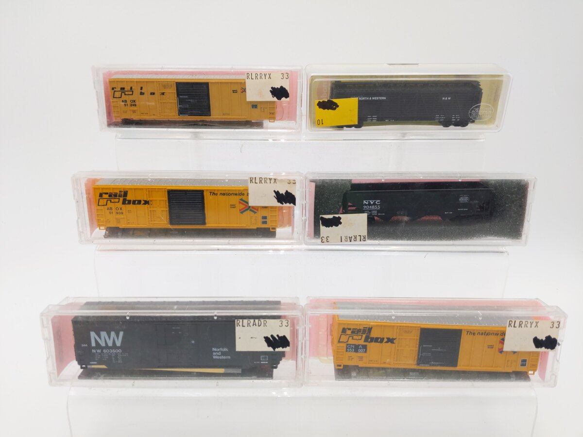 Roadhouse and Others N Scale Assorted Freight Cars #904855, #51249, #51939 [6] EX/Box