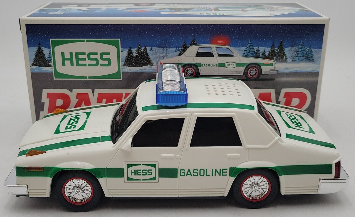 Hess 1993 White Patrol Car "Gasoline" Batteries Not Included EX/Box