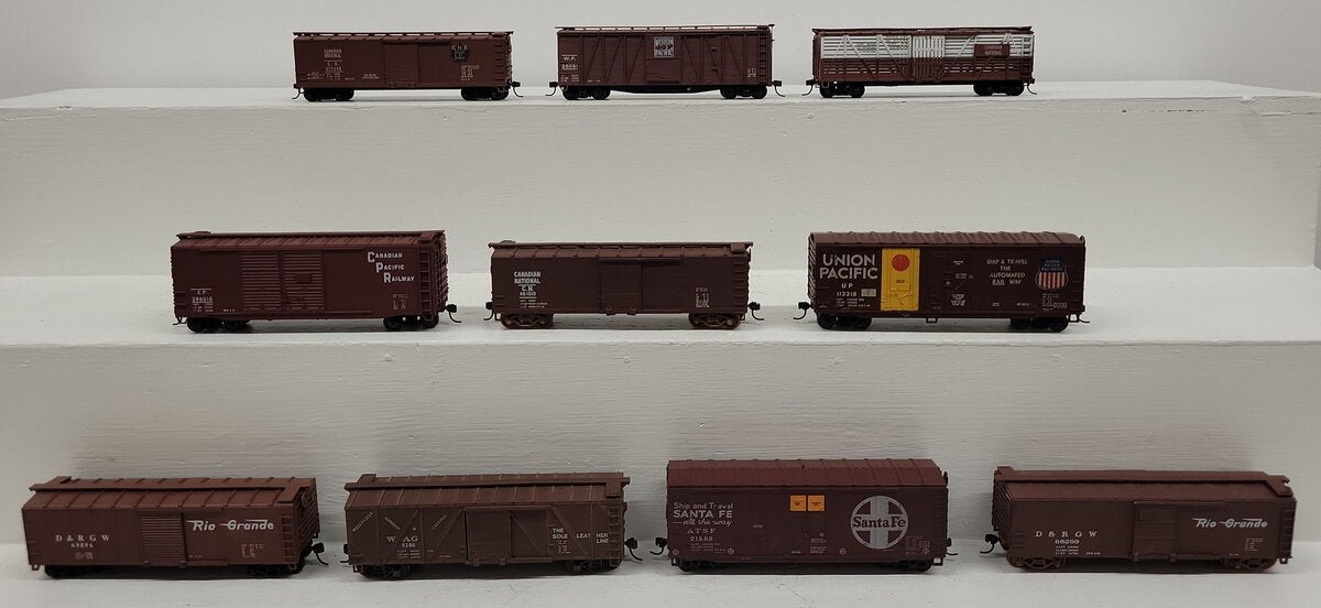 Accurail & Other HO Scale Assorted Boxcars #26091, #5286, #522368, #68299 [10] VG