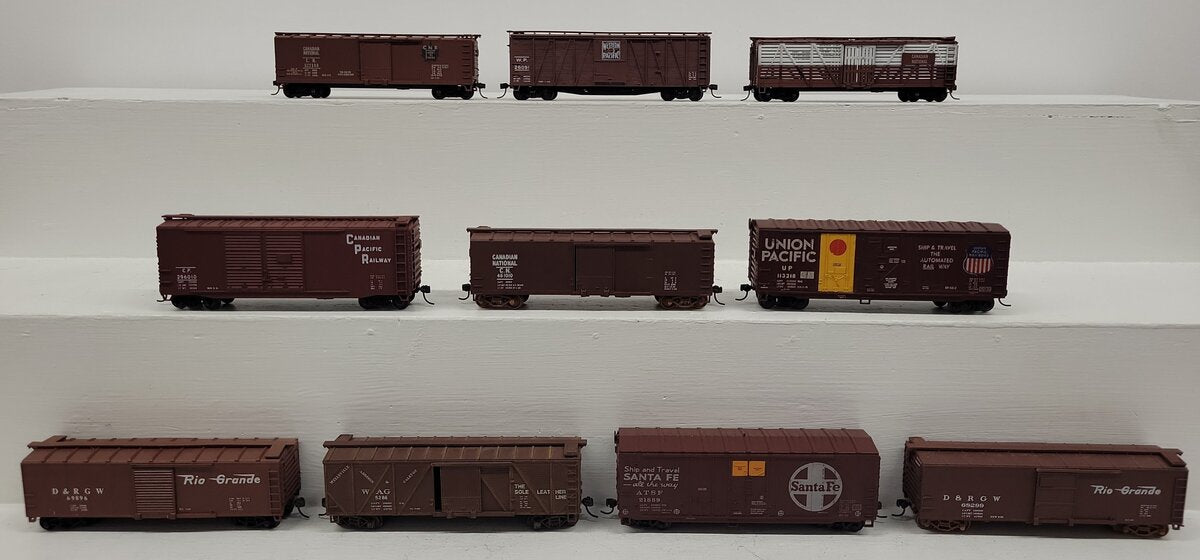 Accurail & Other HO Scale Assorted Boxcars #26091, #5286, #522368, #68299 [10] VG