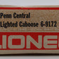 Lionel 6-9172 O Gauge Penn Central Lighted Caboose #9172 VG/Box