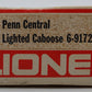 Lionel 6-9172 O Gauge Penn Central Lighted Caboose #9172 VG/Box
