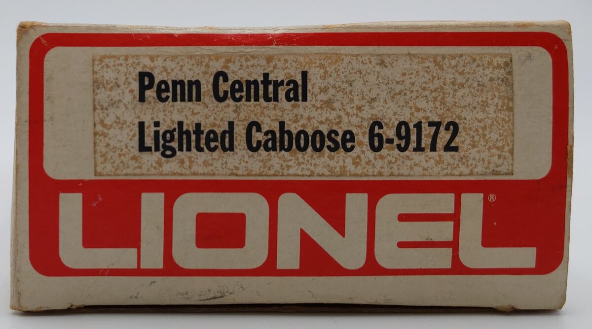 Lionel 6-9172 O Gauge Penn Central Lighted Caboose #9172 VG/Box