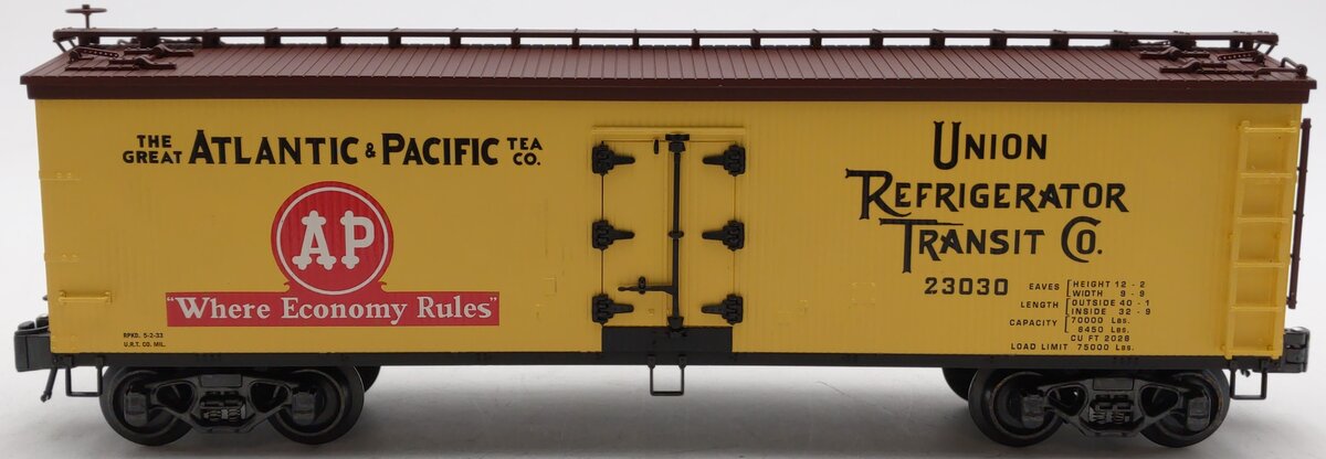 K-Line K742-8020 O Atlantic & Pacific Tea Co. Woodside Refrigerator Car #23030 EX/Box