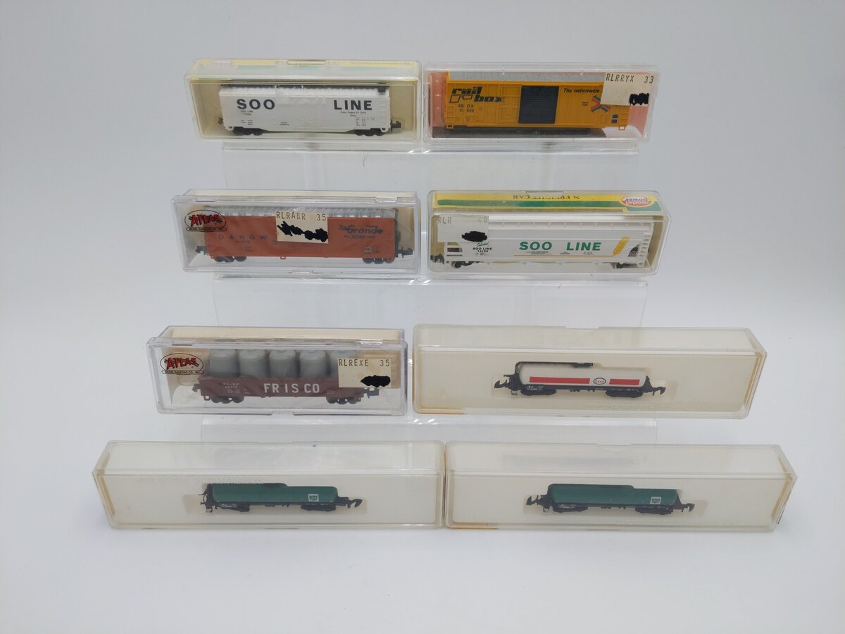 Marklin and Others N Scale Assorted Freight Cars #177850, #61479, #5511 [8] EX/Box