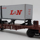 Lionel 6-16357 O Gauge Louisville and Nashville Flatcar w/Trailer EX/Box