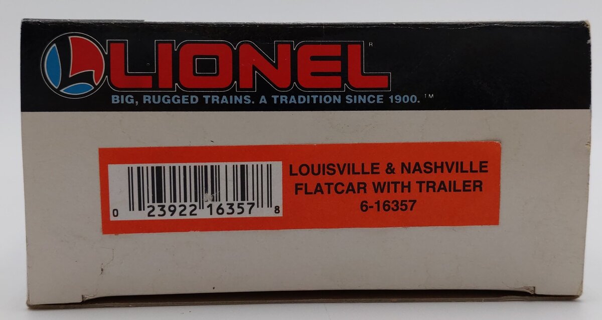 Lionel 6-16357 O Gauge Louisville and Nashville Flatcar w/Trailer EX/Box
