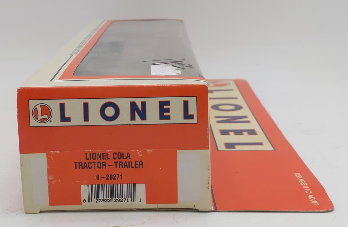 Lionel 6-29271 O Gauge Lionel Cola Tractor Trailer LN/Box