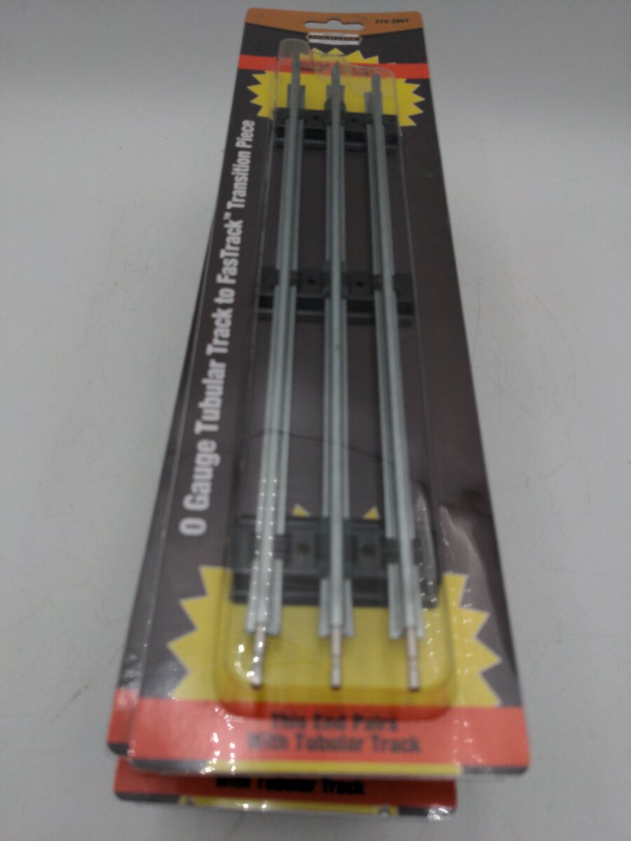Menards 279-3867 O Gauge Tubular Track to FasTrack Transition Piece (8) EX/Box