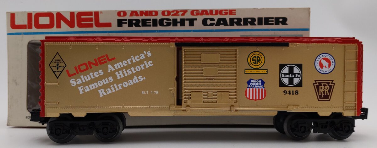 Lionel 6-9418 O Gauge Famous American Railroads Commemorative Boxcar LN