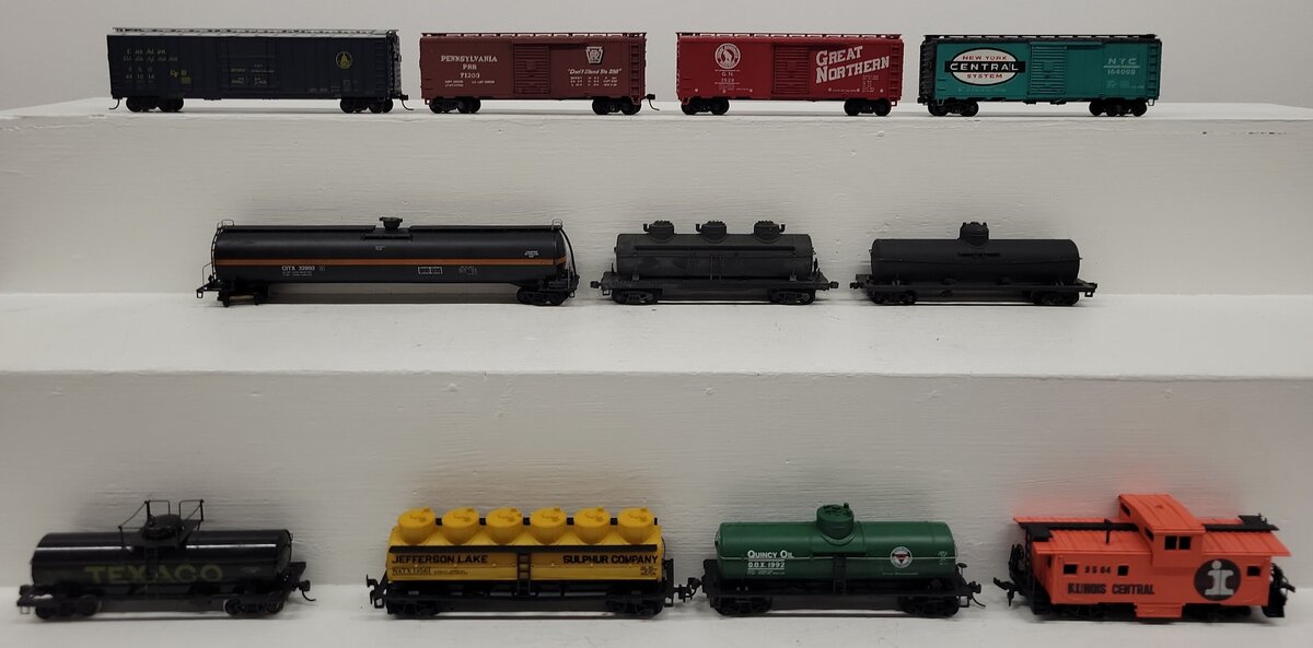 HO Train CO, Gilbert, ROCO & Other HO Scale CUSTOM Assorted Freight Cars [11]