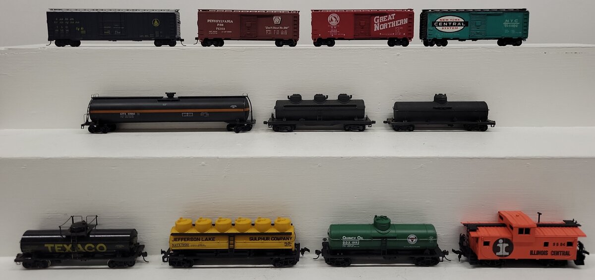 HO Train CO, Gilbert, ROCO & Other HO Scale CUSTOM Assorted Freight Cars [11]