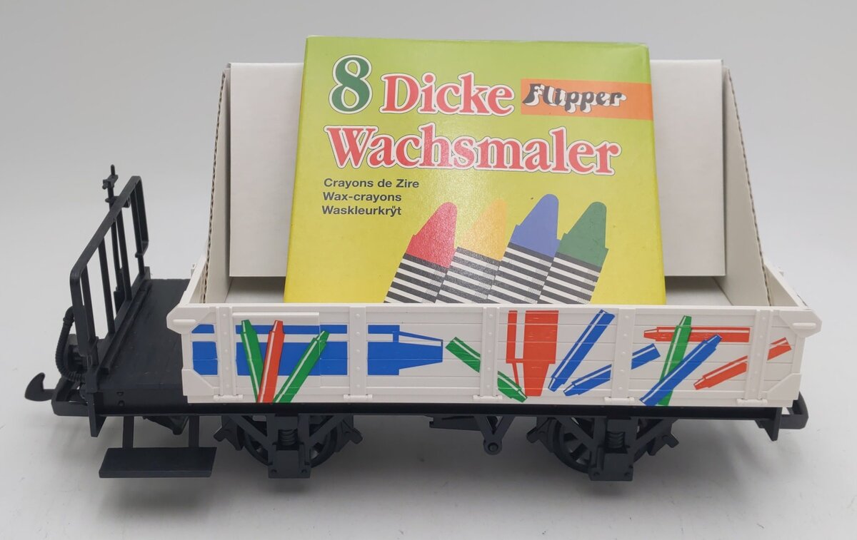 LGB Toy Train System 94805 G Scale Gondola w/ Crayons LN/Box